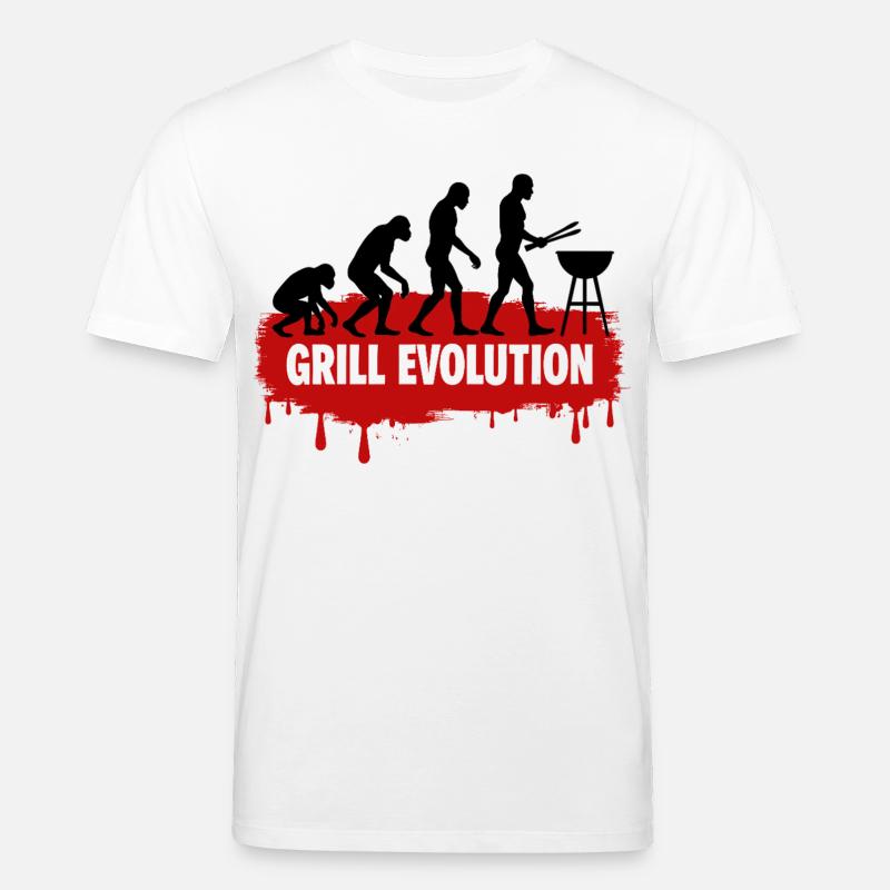 Évolution du grill - T-shirt bio CREATOR Stanley/Stella Unisexe - blanc