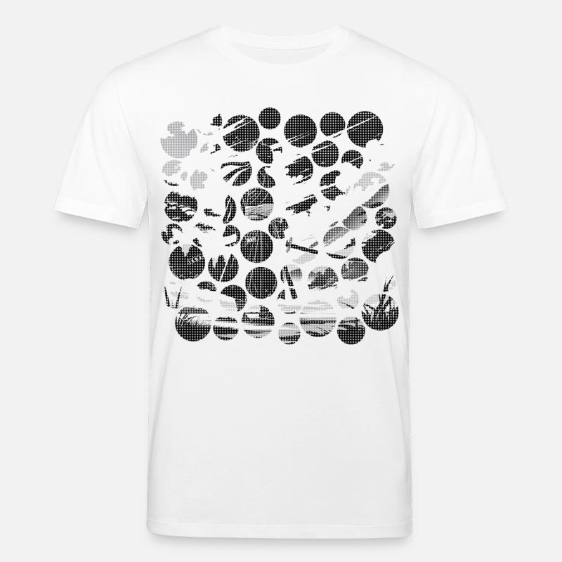 Japanischer Samurai in Schwarz-Weiß Landschaft - Stanley/Stella Unisex Bio-T-Shirt CREATOR - Weiß