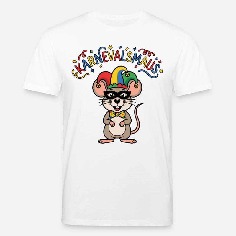 Karnevalsmaus Karneval Köln Kölner Karnevals Maus - Stanley/Stella Unisex Bio-T-Shirt CREATOR  - Weiß