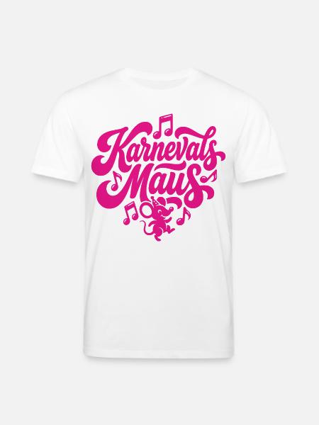Karnevals Maus Karnevalsmaus Karneval Party Tanzen - Stanley/Stella Unisex Bio-T-Shirt CREATOR - Weiß