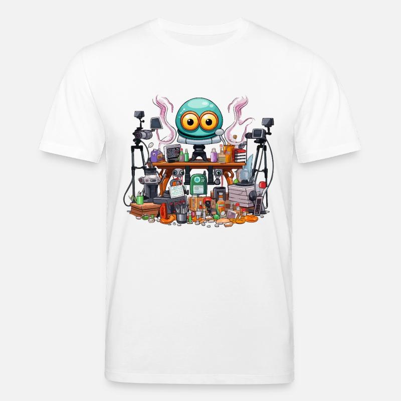Kreativer Gadget-Workshop Alien - Stanley/Stella Unisex Bio-T-Shirt CREATOR  - Weiß