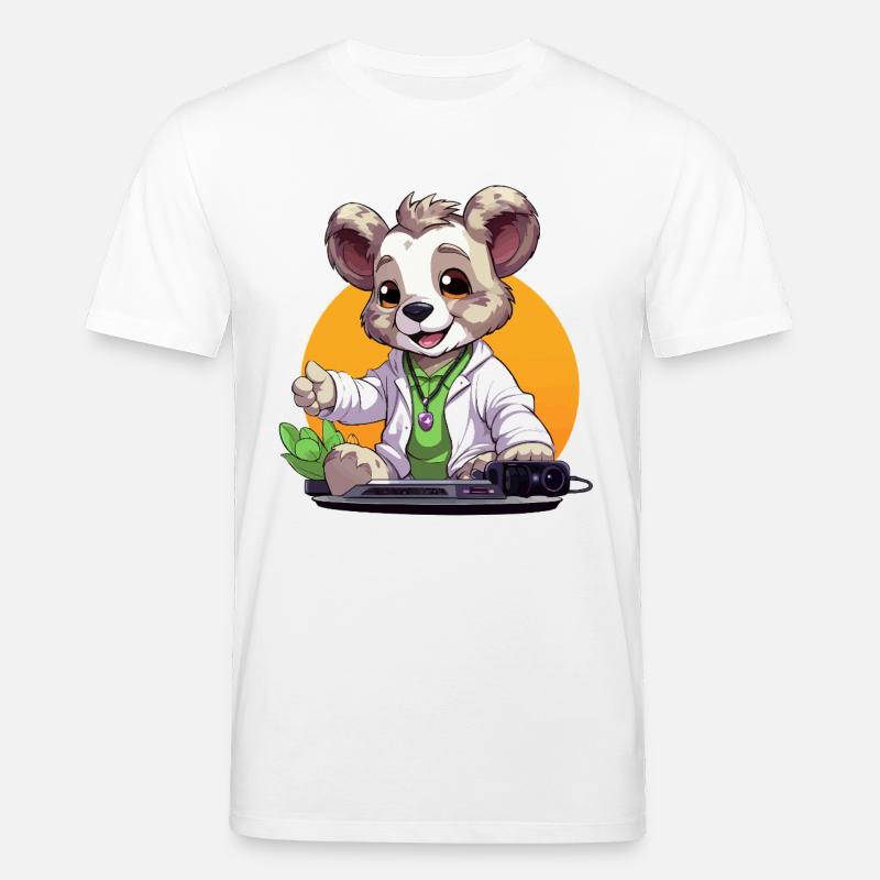 Tech-Koala Creator in retro look - Stanley/Stella CREATOR Unisex Organic T-Shirt - white