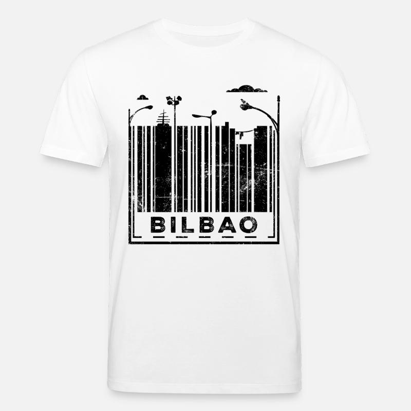 Code-barres de Bilbao - T-shirt bio CREATOR Stanley/Stella Unisexe - blanc