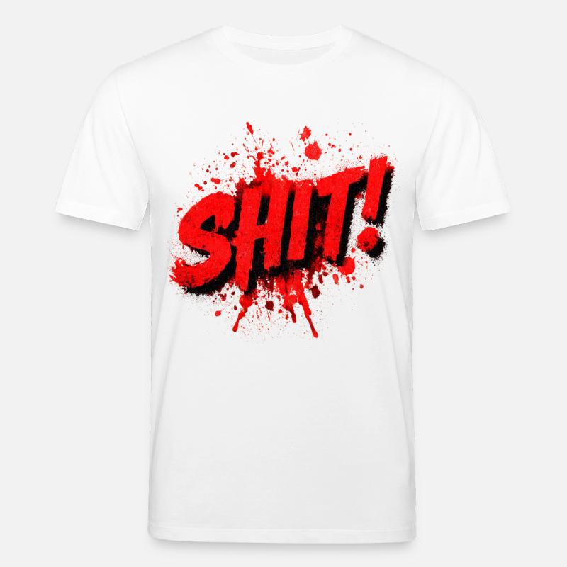 Shit Graffiti Splash - Stanley/Stella Unisex Bio-T-Shirt CREATOR  - Weiß