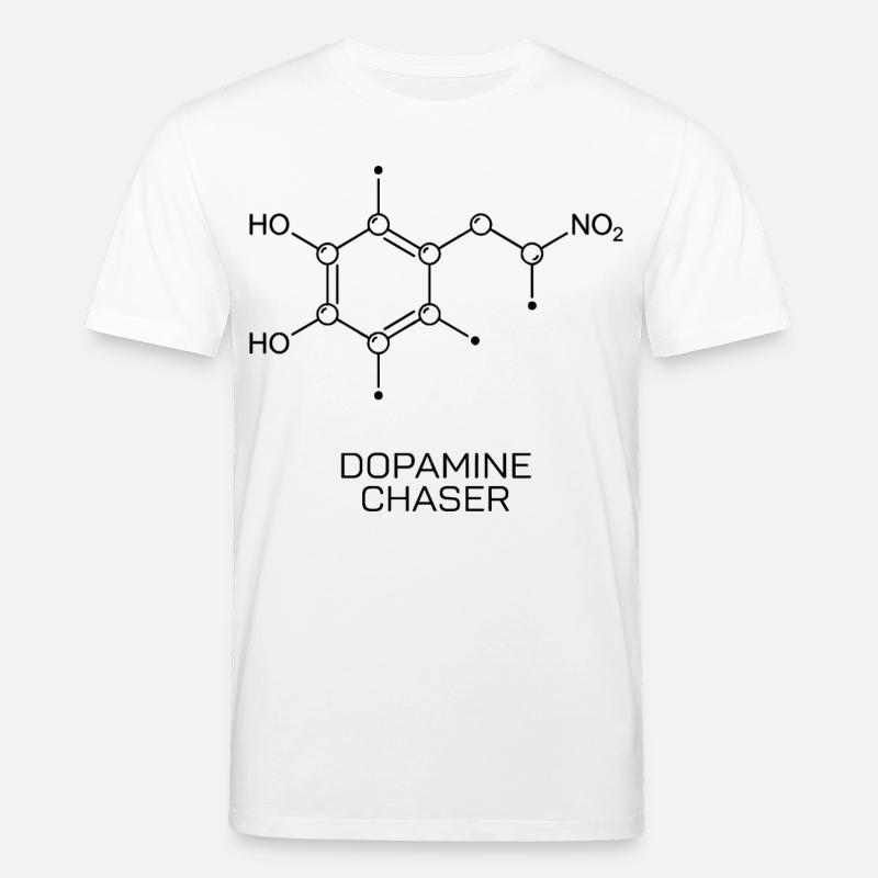 Molécule de recherche de dopamine - T-shirt bio CREATOR Stanley/Stella Unisexe - blanc