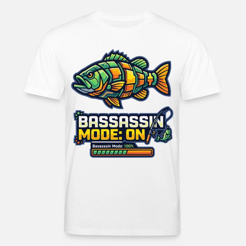 Mode Bassassin sur la conception des pêcheurs - T-shirt bio CREATOR Stanley/Stella Unisexe - blanc