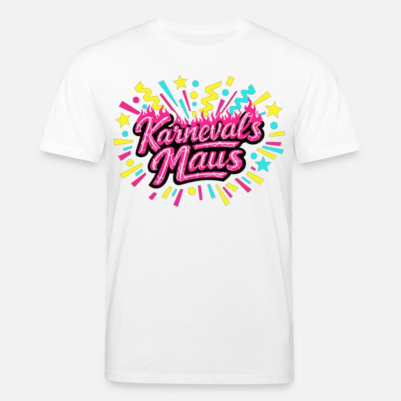 Karnevalsmaus - Karneval Geschenk - Stanley/Stella Unisex Bio-T-Shirt CREATOR  - Weiß