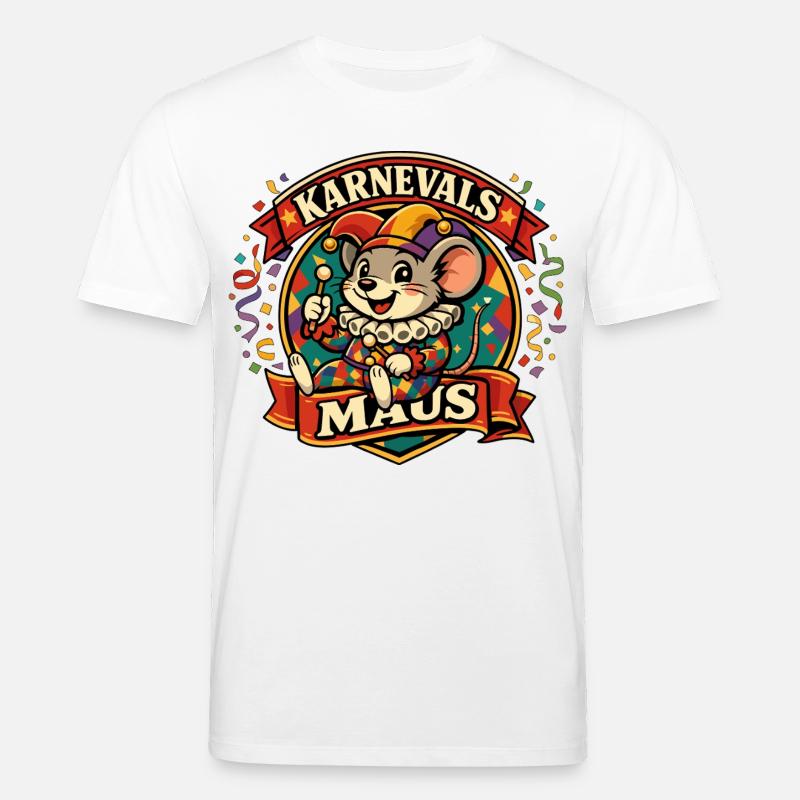 Karnevalsmaus Last Minute Kostüm - Stanley/Stella Unisex Bio-T-Shirt CREATOR  - Weiß