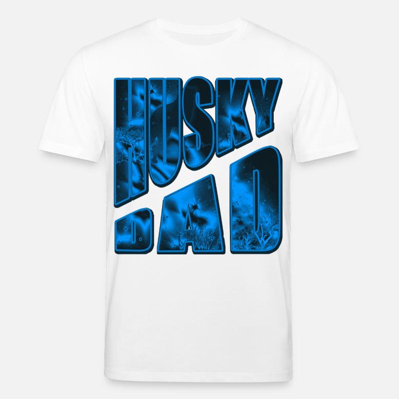 Husky Bad Neon Eisdesign - Stanley/Stella Unisex Bio-T-Shirt CREATOR  - Weiß