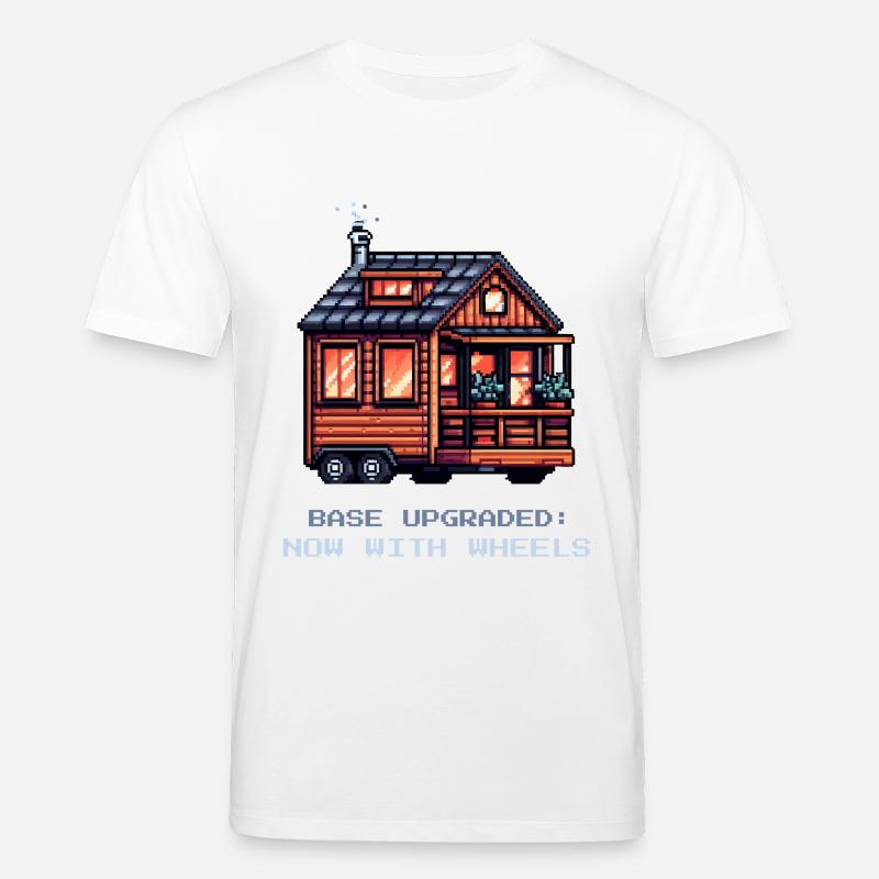Basic upgrade on wheels | Tiny House - Stanley/Stella CREATOR Unisex Organic T-Shirt - white