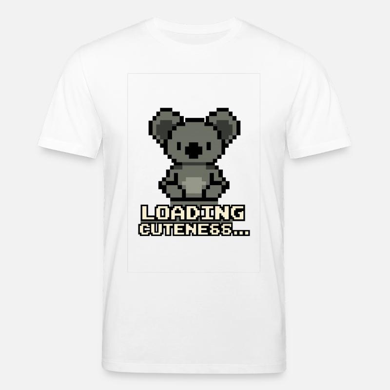 Pixelkoala Loading Cuteness - Stanley/Stella Unisex Bio-T-Shirt CREATOR  - Weiß