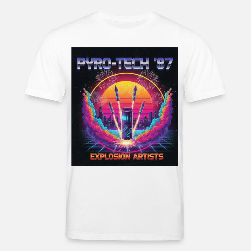 Cyber Pyro - Stanley/Stella Unisex Bio-T-Shirt CREATOR  - Weiß