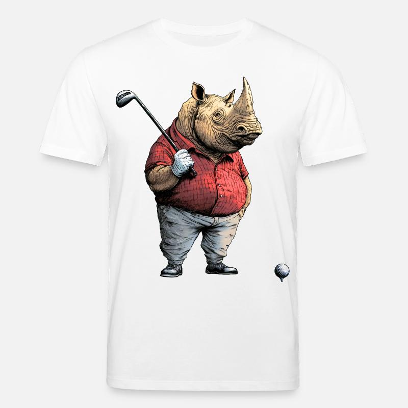 Nashörner Golf - Stanley/Stella Unisex Bio-T-Shirt CREATOR  - Weiß