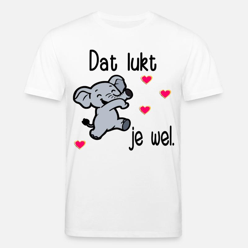 Prüfungsmotivation Elefant - Stanley/Stella Unisex Bio-T-Shirt CREATOR  - Weiß