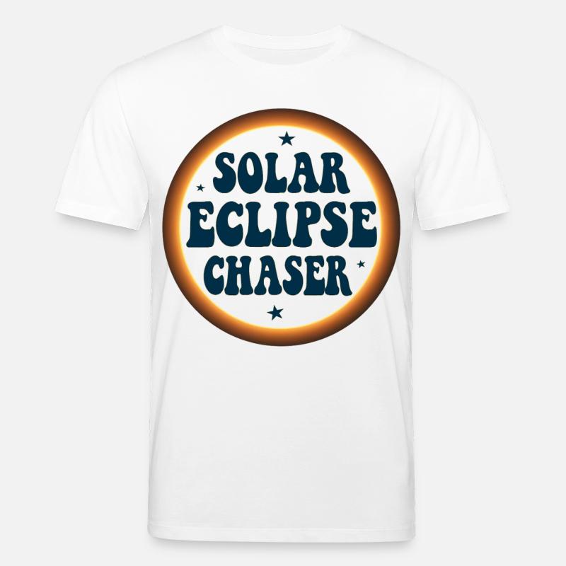 Solar eclipse chaser - Stanley/Stella Unisex Bio-T-Shirt CREATOR  - Weiß