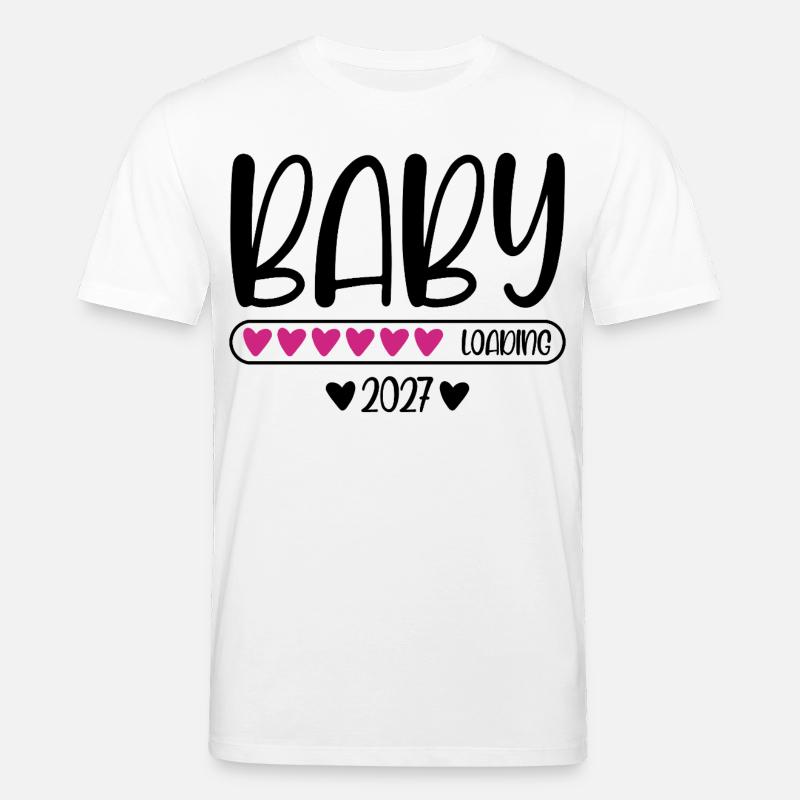 Baby 2027 loading - Stanley/Stella Unisex Bio-T-Shirt CREATOR  - Weiß