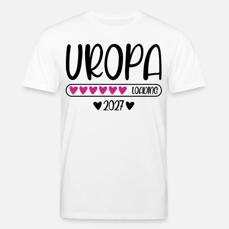 Uropa 2027 loading mit Herzchen Ladebalken - Stanley/Stella Unisex Bio-T-Shirt CREATOR  - Weiß