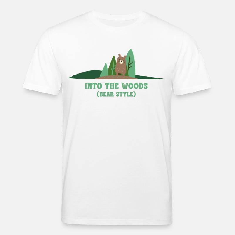 In den Wald: Bär Stil - Stanley/Stella Unisex Bio-T-Shirt CREATOR  - Weiß