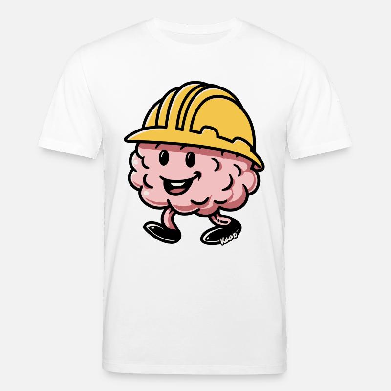 Brain Builder Schutzhelm - Stanley/Stella Unisex Bio-T-Shirt CREATOR  - Weiß