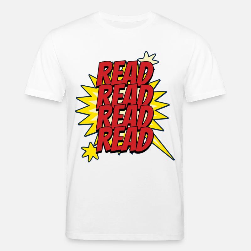 Read Design - Comic Superhelden Look - Stanley/Stella Unisex Bio-T-Shirt CREATOR  - Weiß