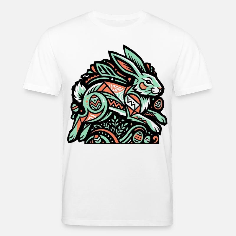 Easter Bunny Easter Bunny Eggs - Stanley/Stella CREATOR Unisex Organic T-Shirt - white