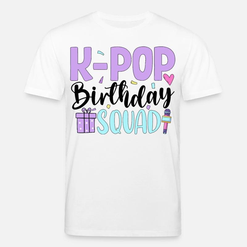 K Pop Birthday Squad - Stanley/Stella Unisex Bio-T-Shirt CREATOR  - Weiß