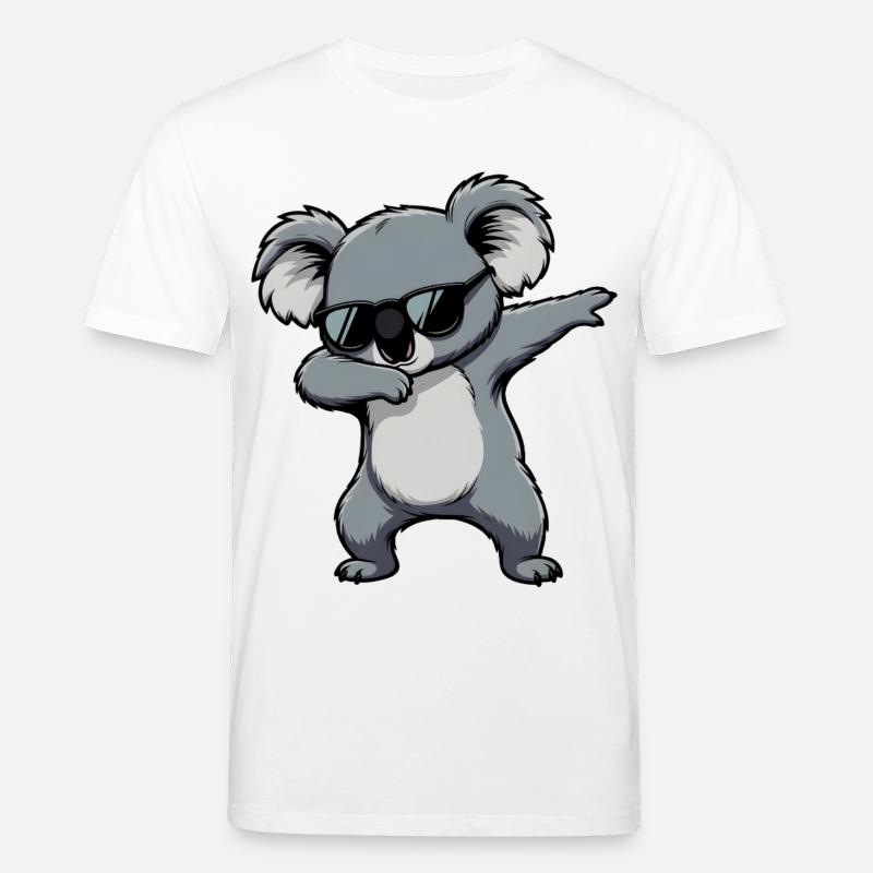 Dabbing Koala - Stanley/Stella CREATOR Unisex Organic T-Shirt - white