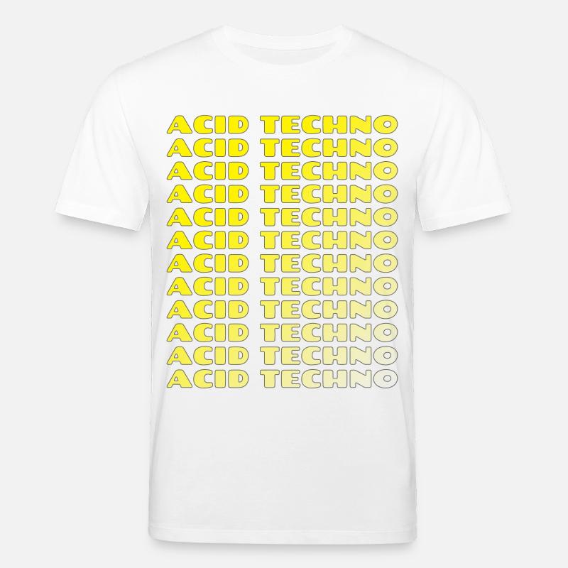 Acid Techno Repeat Neon - Stanley/Stella Unisex Bio-T-Shirt CREATOR  - Weiß