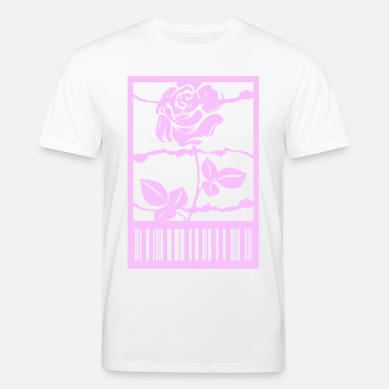 Gothic Rose Stacheldraht Strichcode Urban Style - Stanley/Stella Unisex Bio-T-Shirt CREATOR  - Weiß