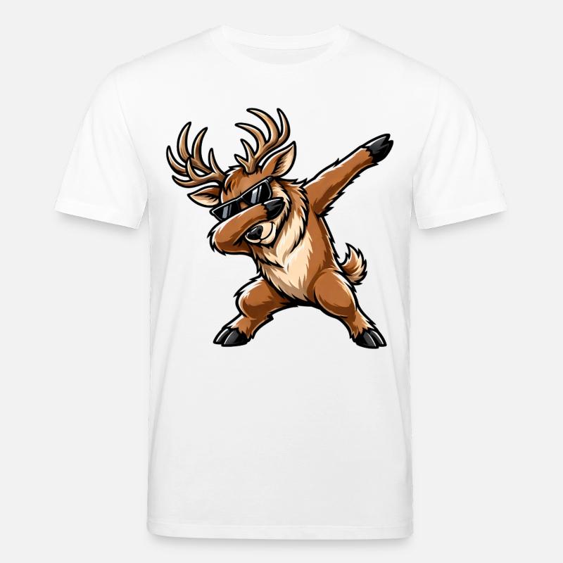 Dabbing Hirsch - Stanley/Stella Unisex Bio-T-Shirt CREATOR - Weiß