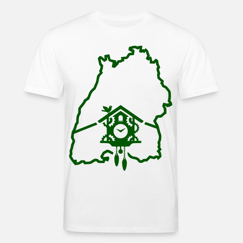 Période de Ländle : Silhouette du Bade-Wurtemberg - T-shirt bio CREATOR Stanley/Stella Unisexe - blanc