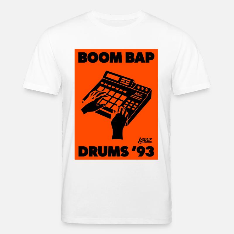 Boom Bap Drums '93 Retro - Stanley/Stella Unisex Bio-T-Shirt CREATOR - Weiß