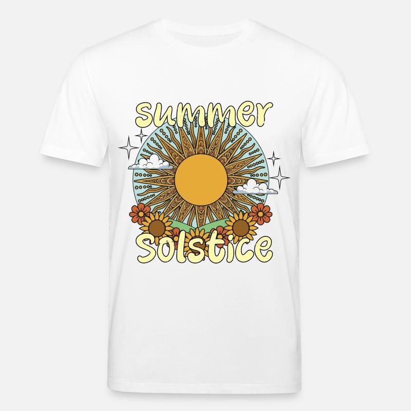 Litha Pagan Solstice d’été Midsommar - T-shirt bio CREATOR Stanley/Stella Unisexe - blanc