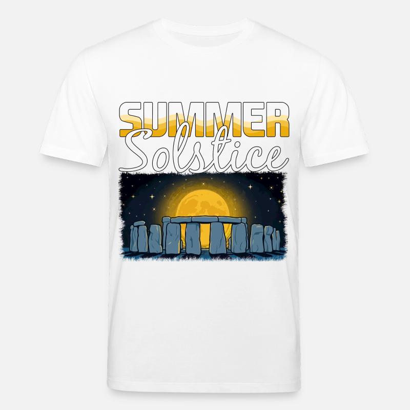 Litha Pagan Solstice d’été Midsommar - T-shirt bio CREATOR Stanley/Stella Unisexe - blanc