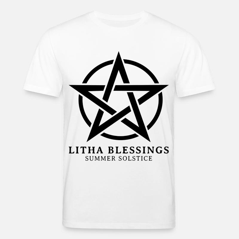 Litha Pagan Solstice d’été Midsommar - T-shirt bio CREATOR Stanley/Stella Unisexe - blanc
