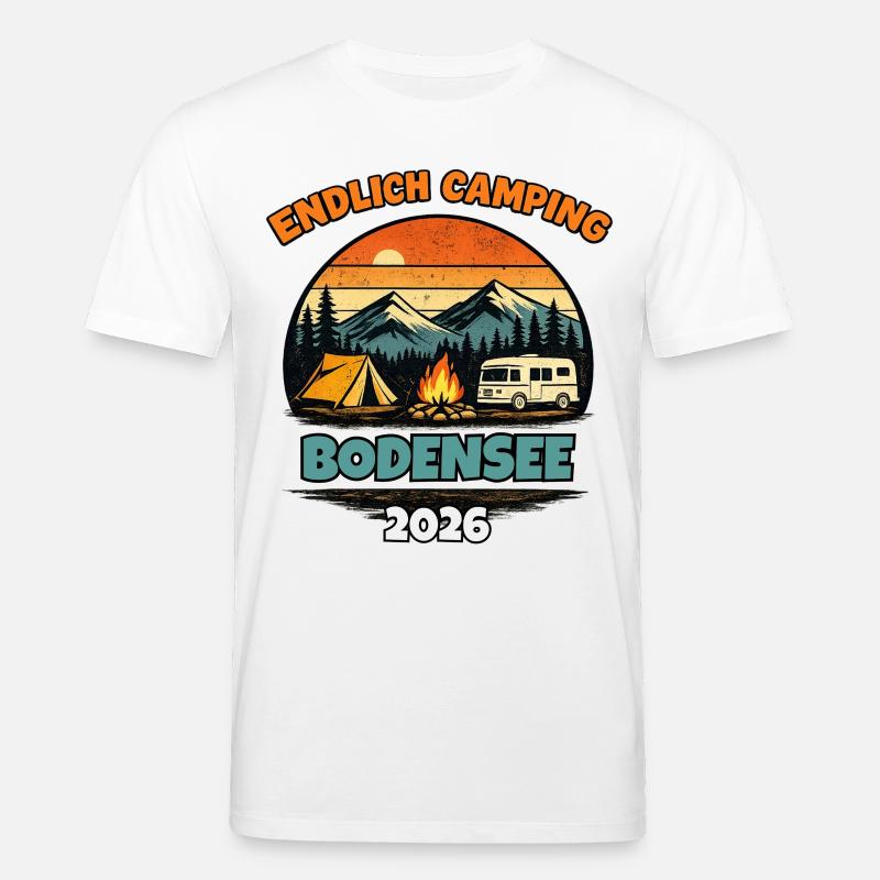 Endlich Camping Bodensee 2026 Camper Wohnmobil  - Stanley/Stella Unisex Bio-T-Shirt CREATOR  - Weiß
