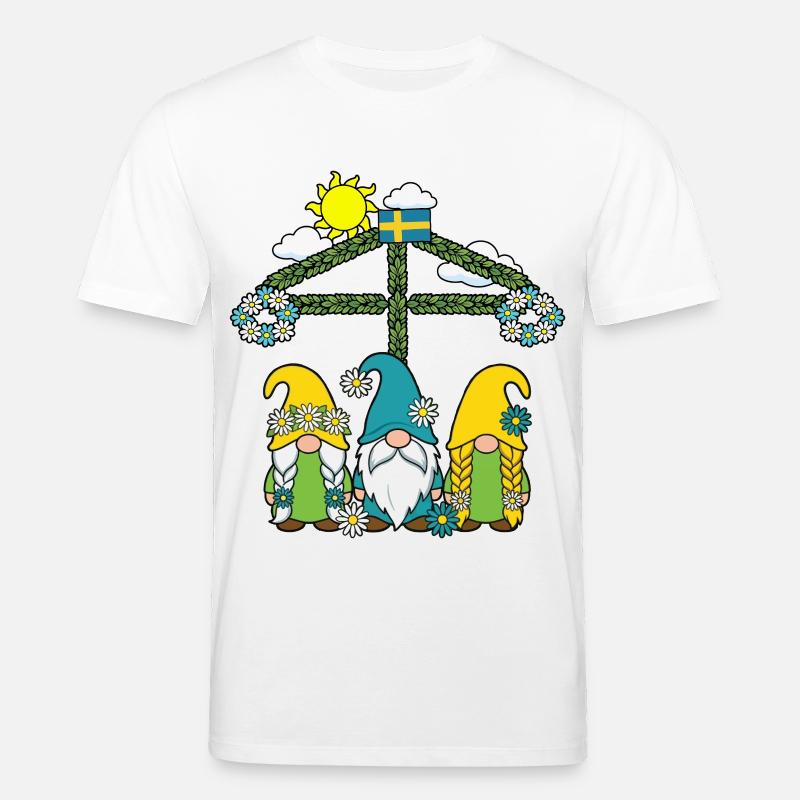 Litha Pagan Solstice d’été Midsommar - T-shirt bio CREATOR Stanley/Stella Unisexe - blanc