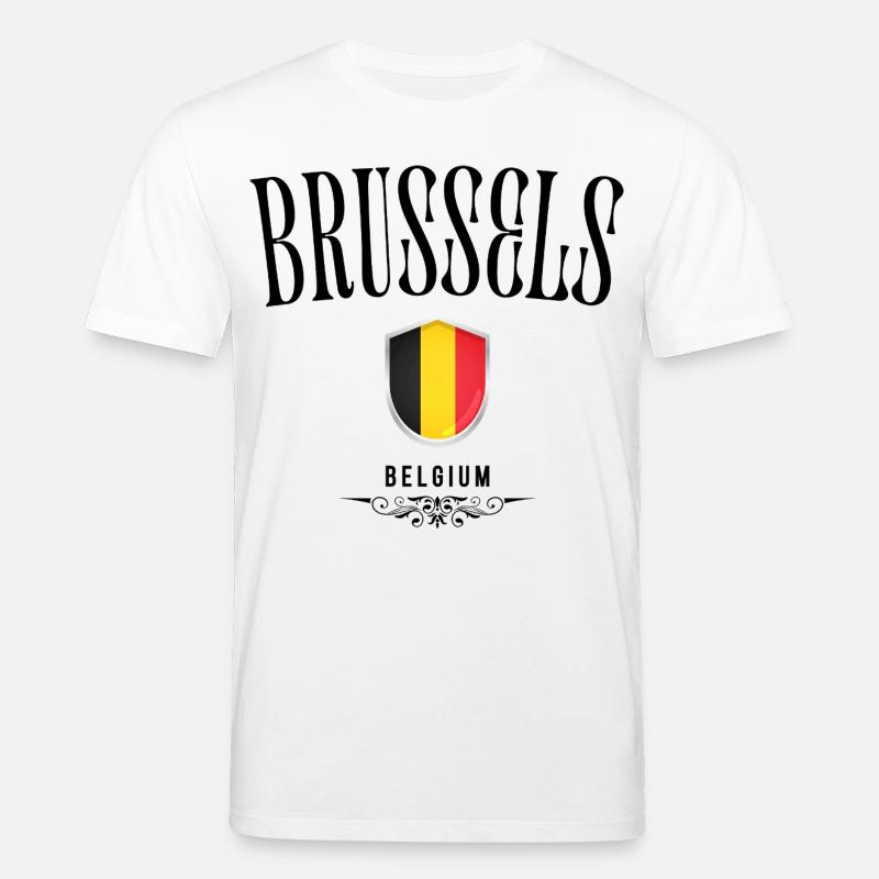 Souvenir Brüssel, elegantes Design Brüssel - Stanley/Stella Unisex Bio-T-Shirt CREATOR  - Weiß