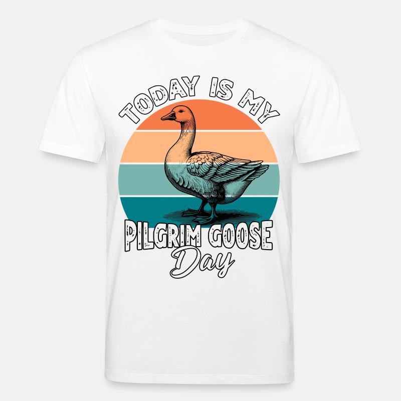 Pilgrim Gans Pilgrim Goose - Stanley/Stella Unisex Bio-T-Shirt CREATOR  - Weiß