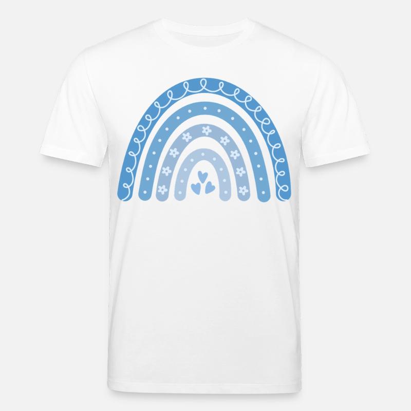 Boho Regenbogen blau - Stanley/Stella Unisex Bio-T-Shirt CREATOR  - Weiß