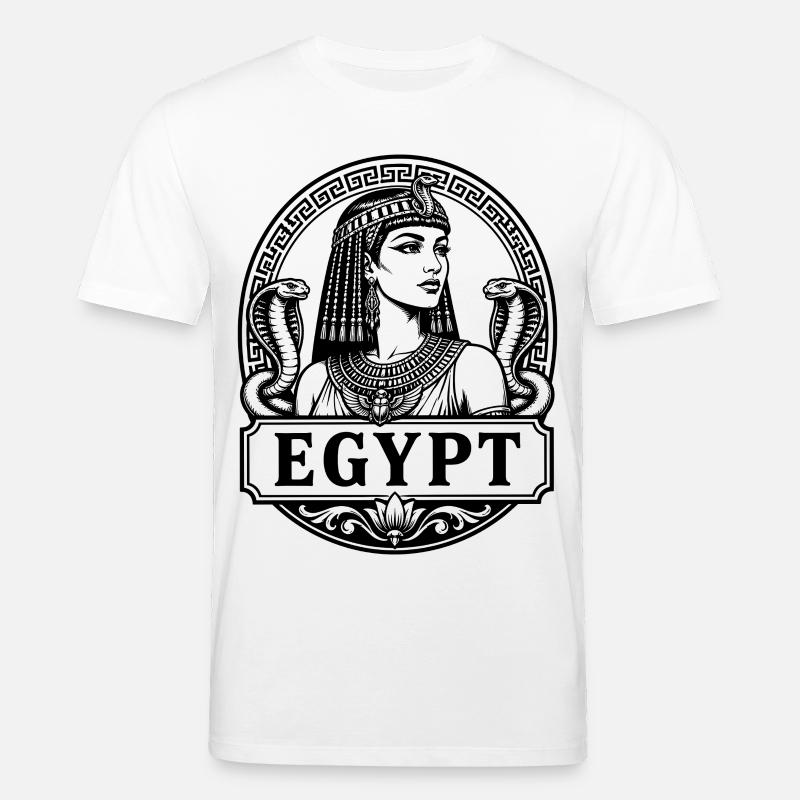 Cleopatra Egypt Königin Nil Pyramiden - Stanley/Stella Unisex Bio-T-Shirt CREATOR - Weiß