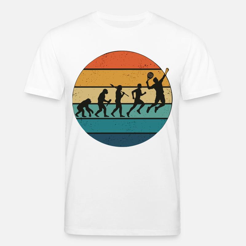 Raquette de tennis Padel Evolution - T-shirt bio CREATOR Stanley/Stella Unisexe - blanc
