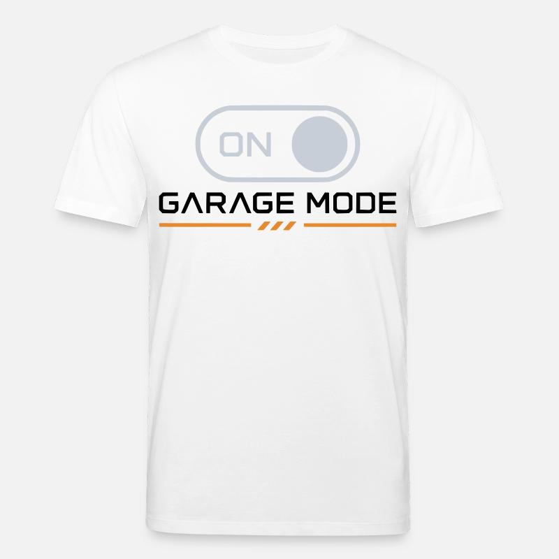 Mode garage activé – Motard mécanicien - T-shirt bio CREATOR Stanley/Stella Unisexe - blanc