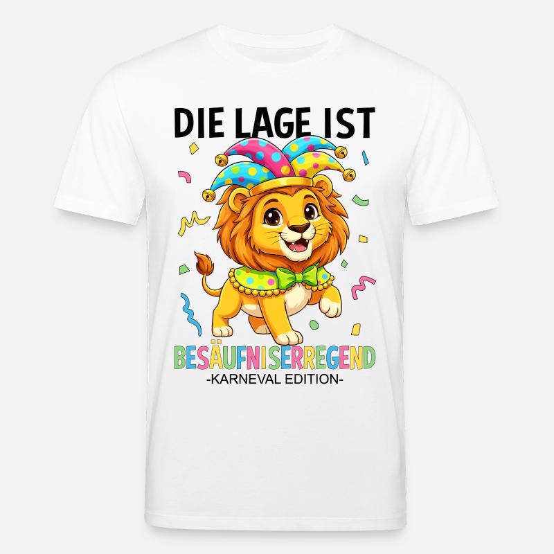 Die Lage Ist Besäufniserregend Karneval Edition - Stanley/Stella Unisex Bio-T-Shirt CREATOR  - Weiß