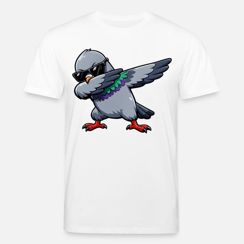 Dabbing Taube - Stanley/Stella Unisex Bio-T-Shirt CREATOR - Weiß