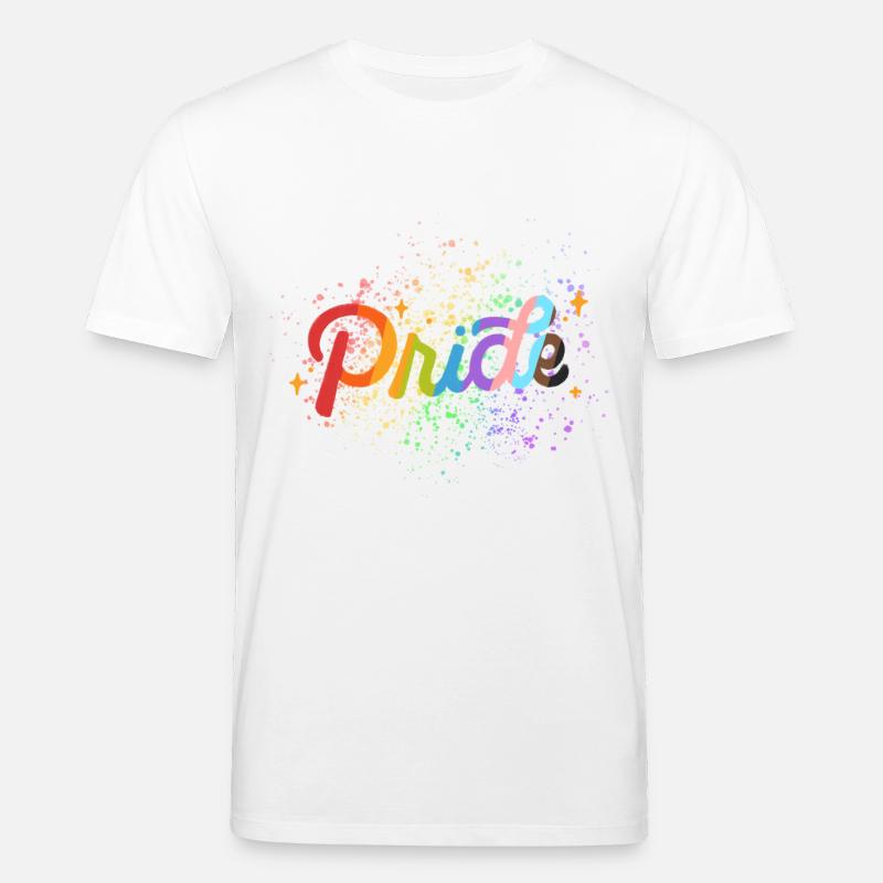 Pridemix Farbspritzer - Stanley/Stella Unisex Bio-T-Shirt CREATOR - Weiß