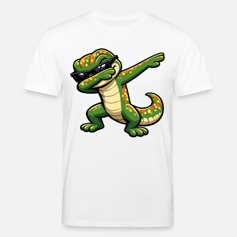 Dabbing Gecko - Stanley/Stella Unisex Bio-T-Shirt CREATOR  - Weiß