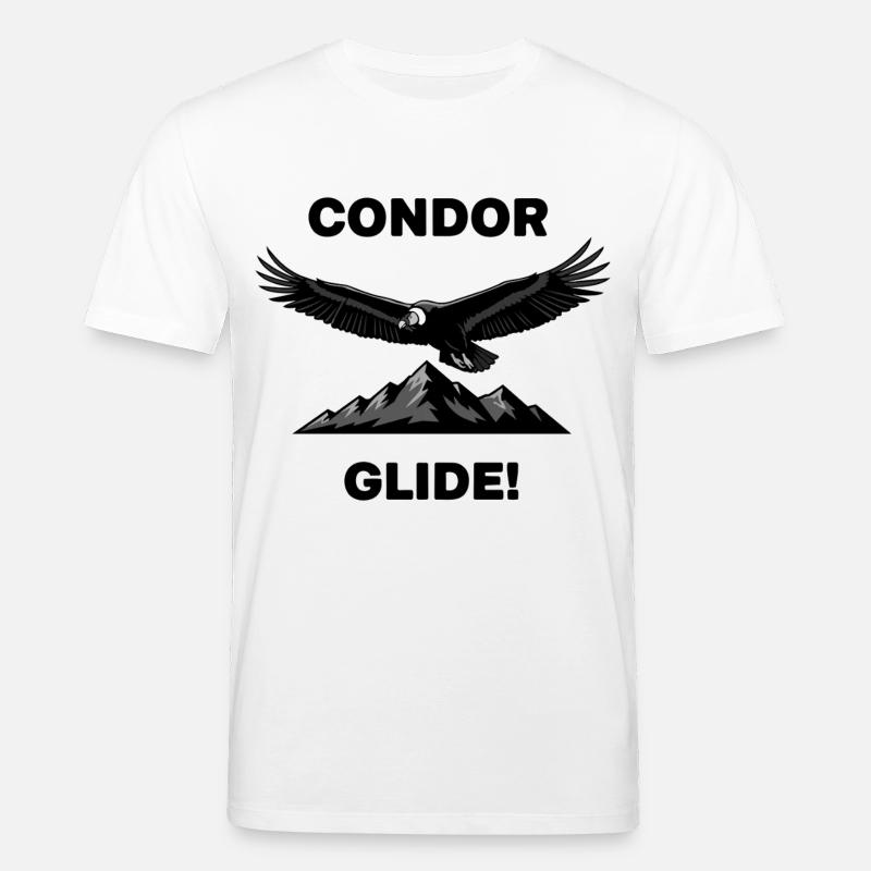 Anden-Kondor-Gleitflug Schwarzer Condor - Stanley/Stella Unisex Bio-T-Shirt CREATOR  - Weiß