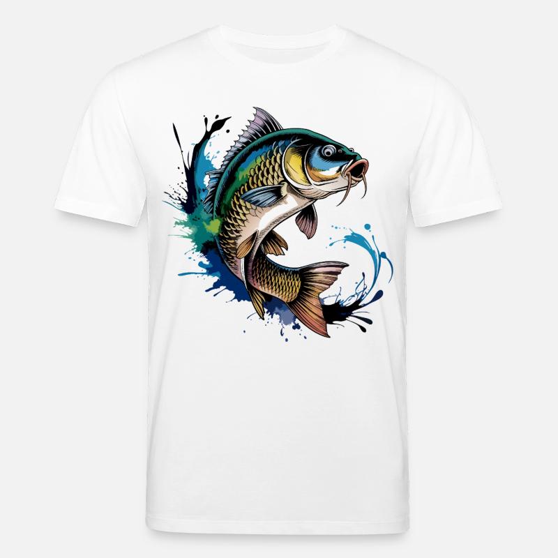 Springender Karpf - Stanley/Stella Unisex Bio-T-Shirt CREATOR - Weiß