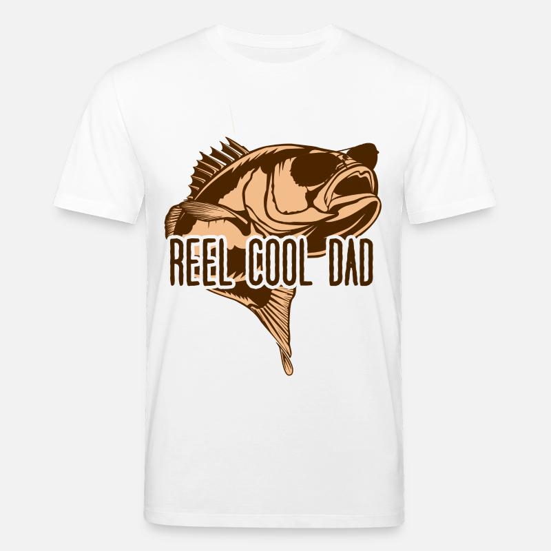 Reel Cool Dad – Bester Angler-Papa - Stanley/Stella Unisex Bio-T-Shirt CREATOR  - Weiß